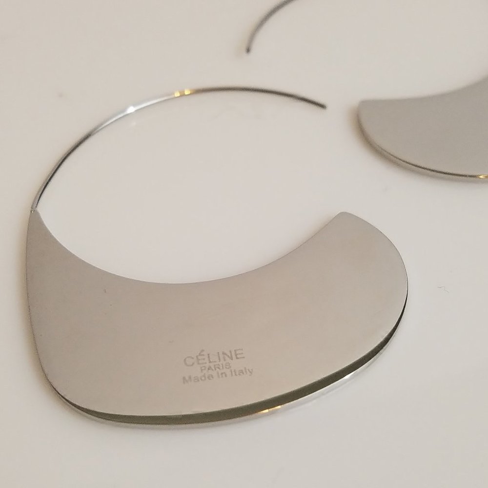 Authentic Celine Phoebe Philo Silver Earrings